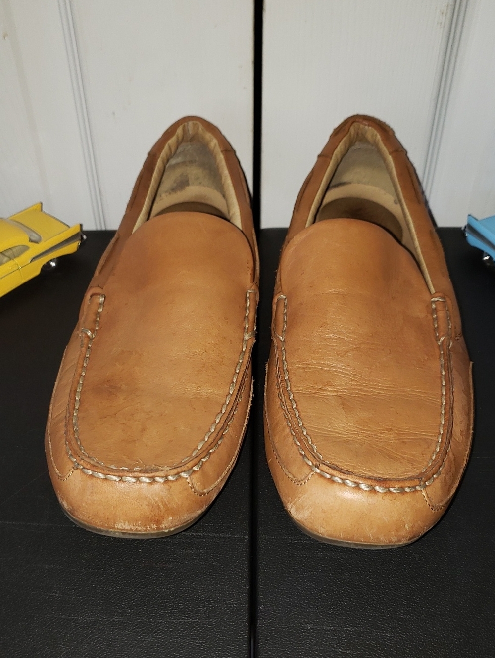 Sperry Top Sider Men's Tan Leather Slip-On Loafers
